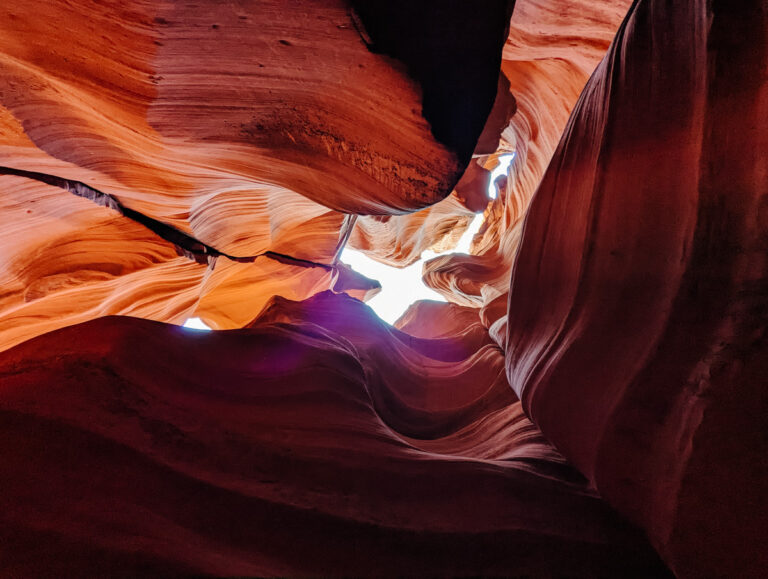 Antelope Canyon X in October during the day